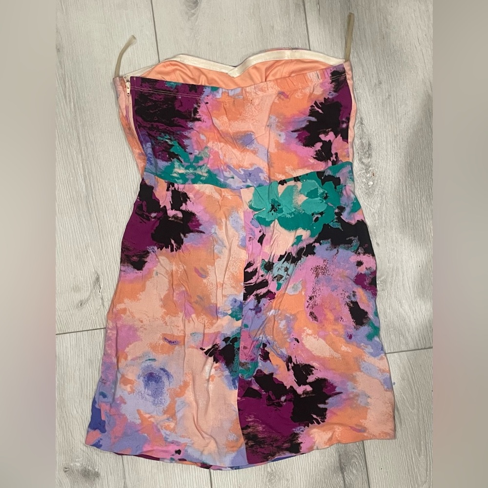Tie-dye minidress/blouse